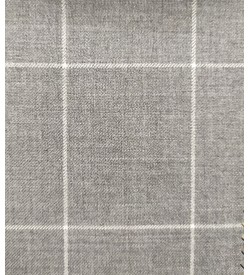 150's Wool & Cashmere - Light Grey Windowpane