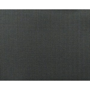 150's Wool & Cashmere - Dark Blue Herringbone