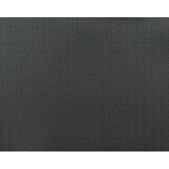 150's Wool & Cashmere - Dark Blue Herringbone